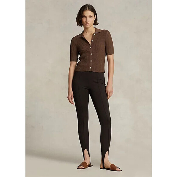 Polo Ralph Lauren Pants - NEW Polo Ralph Lauren Womens S Stirrup Stretch Side-Zip Legging • Reg Price $298